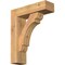 Ekena Millwork Olympic Block Smooth Bracket w/ Offset Brace, Western Red Cedar, 5 1/2"W x 18"D x 22"H BKT0604X18X22OLY05SWR - alternate 1